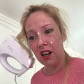 Natalie Walker, 38, went viral on Tik Tok after getting an electric whisk stuck in her hair