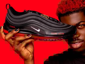Little Naz advertising his Nike collab