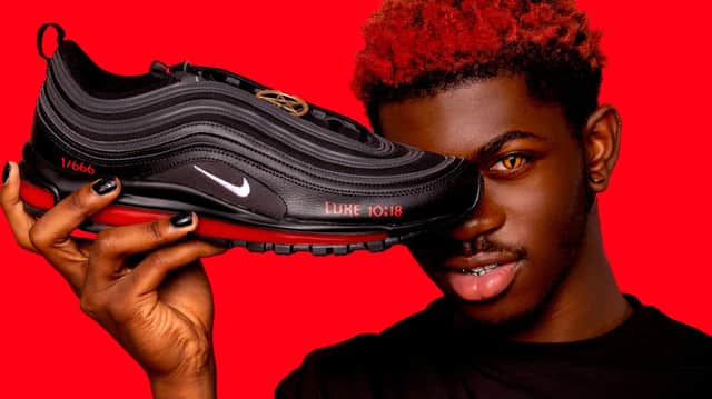 Little Naz advertising his Nike collab