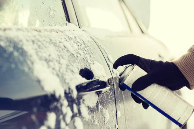 De-icer spray can help free stuck locks as well as clearing windscreens