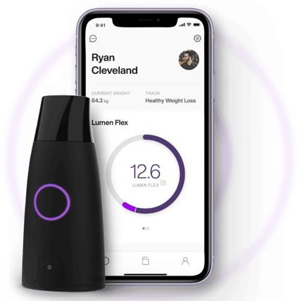Lumen metabolism measuring device and app
