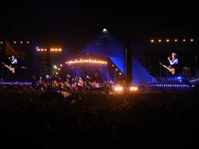 Paul McCartney performs on the Pyramid Stage stage during day four of Glastonbury Festival 2022 (Pic: Getty Images)