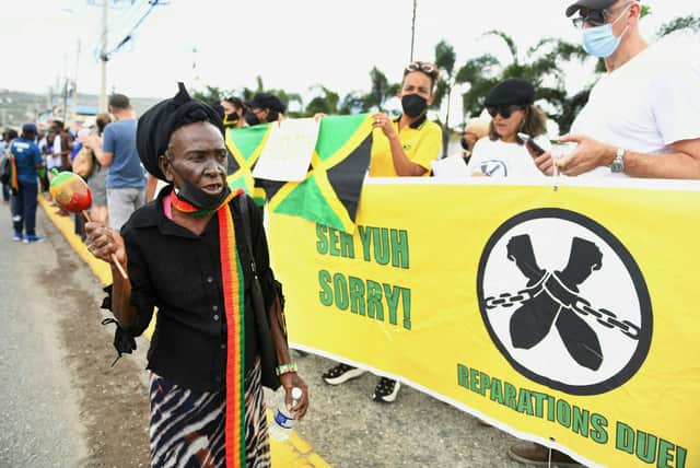 Jamaica protested the royal visit asking for slavery reparations 