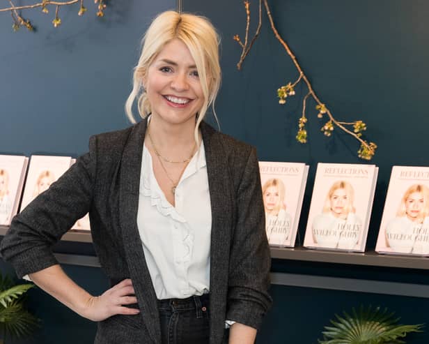 Holly Willoughby attends the Wylde Moon pop-up boutique at the ENO at London Coliseum on March 26, 2022 in London, England. (Photo by John Phillips/Getty Images)