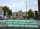 Thousands have rallied on the streets around the country to protest the cost of living-crisis.