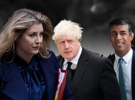 Boris Johnson (centre) is plotting an extraordinary comeback as prime minister but faces competition from Penny Mordaunt (left) and Rishi Sunak (right)