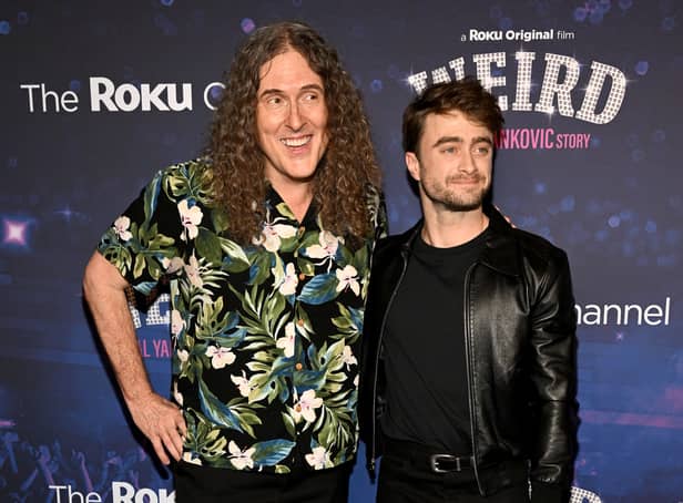 <p>"Weird Al" Yankovic and Daniel Radcliffe attend US Premiere Of Weird: The Al Yankovic Story at Alamo Drafthouse Cinema Brooklyn</p>