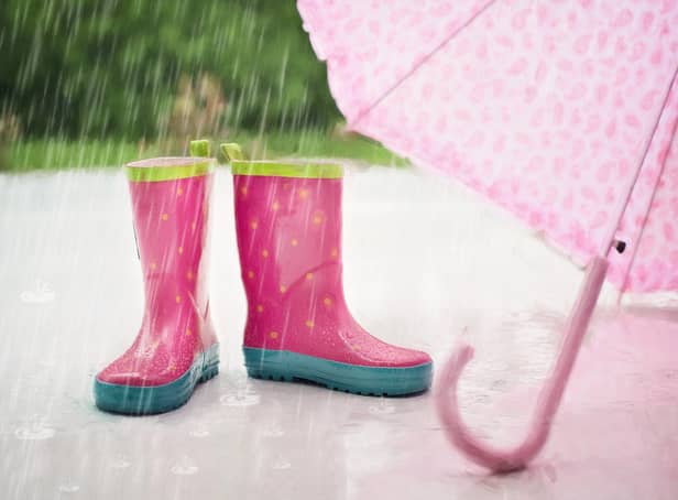 <p>The Met Office forecast predicts rain, shine and gales across the UK this week</p>