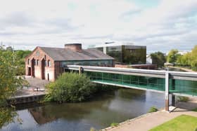 The Tank House at World of Glass has been added to the Heritage at Risk Register following the appearance of extensive cracking caused by movement in the west corner. Historic England, along with St Helens Council, is working with the Museum to understand the condition of the building and propose next steps © Historic England DP371555