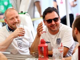 England fans reacting during the UEFA EURO 2020 match between Germany and England at The New Crown British Pub.