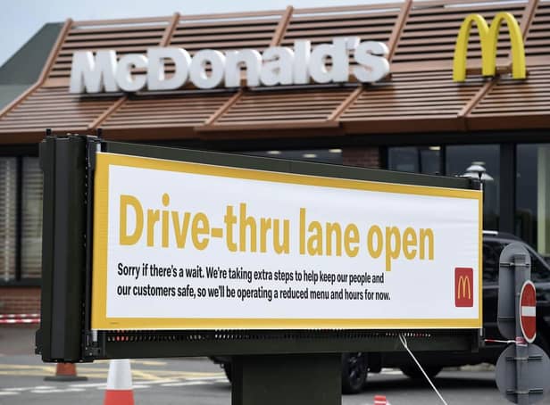 <p>Stricter drive-thru rules in McDonald’s could be introduced in a bid to stop littering - by printing number plates of cars on the bags. Picture by Lisa Ferguson</p>