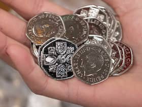 The 50p coins with showing King Charles III (photo The Royal Mint) 