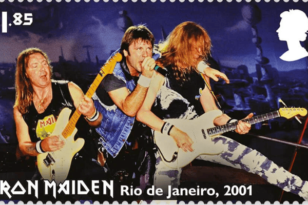 One of the Iron Maiden stamps that are coming into circulation (Photo: Royal Mail) 
