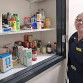 Foodbank on Ward 10 at Walsall Manor Hospital with Claire Cooper, Senior Sister.