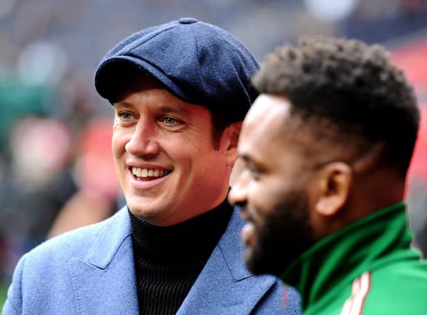 Vernon Kay, seen here attending an NFL London game, admitting to a scheme concocted by Shane Ritchie to assure clean water in the camp