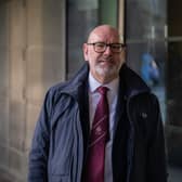Mick Whelan, the General Secretary of the Associated Society of Locomotive Engineers and Firemen (ASLEF) arrives to attend a Commons Select Committee on rail strikes at Portcullis House.