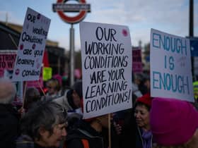 Teachers from the NEU in England and Wales will take strike action on a total of seven dates.