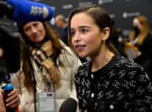 “I’m over the moon about all the awards… I just can’t do it. It’s so weird. It’s so strange” Emilia Clarke explains regarding not watching House of Dragon (Credit: Getty Images)