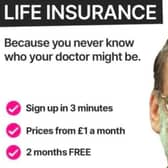 The offending advertisement features the image of one of Britain’s most notorious serial killers (Image: DeadHappy)