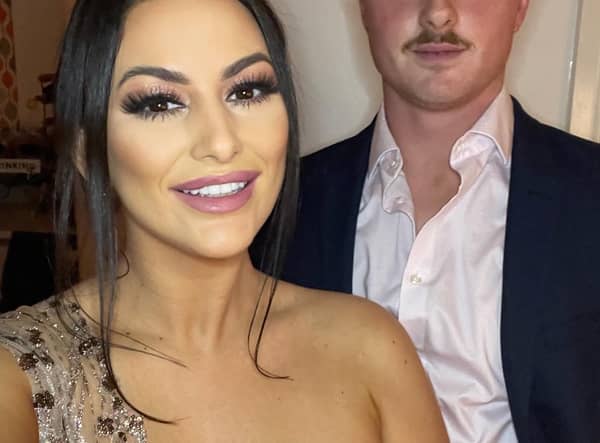 Jess Potter, 31, with her boyfriend TJ O’Reilly. 