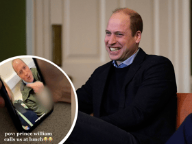 Prince William shocked the teens during their school lunch break