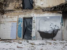 Banksy artwork in Ukraine