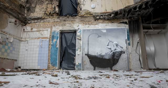 Banksy artwork in Ukraine