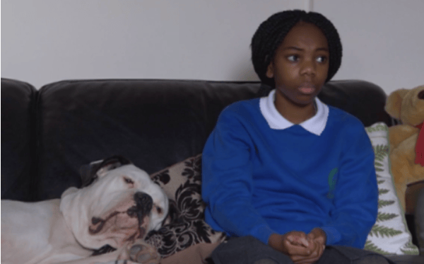 Bronson with Bailey Baker (played by  Kara-Leah Fernandes) (Photo: BBC) 