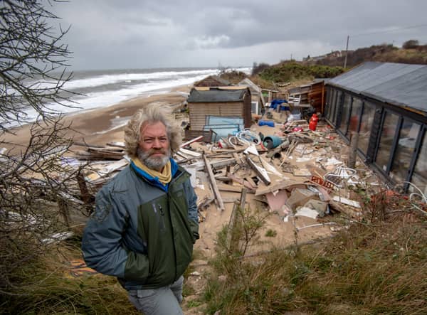 Lance Martin with his property in 2018.