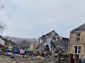 Emergency services have been called to the scene after a suspected gas explosion in Morriston, Swansea