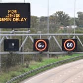 Just Stop Oil protests on overhead gantries brought traffic to a standstill on the M25 across four days in November 2022(Photo by Leon Neal/Getty Images)