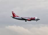 The flight, bound for Gran Canaria, was met with emergency services on the Manchester Airport tarmac.