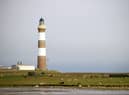 North Ronaldsay Lighthouse in the Orkney Islands is one of the 208 lighthouses operated by NLB.