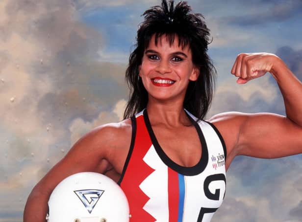 Gladiators star Falcon, whose real name was Bernadette Hunt, has died aged 59