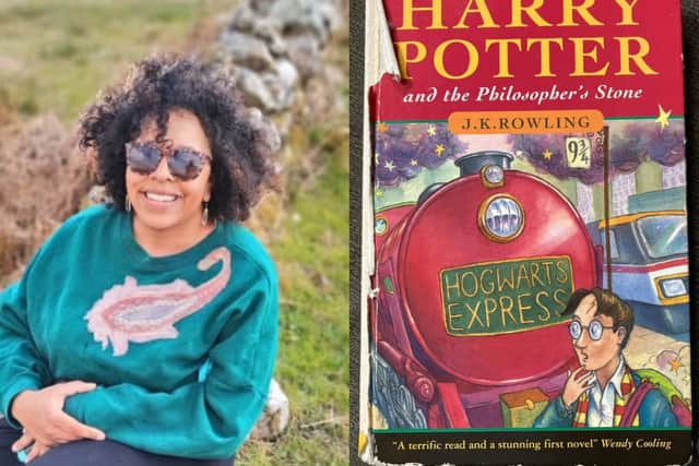 Holly Hodgart, 34, was delighted to receive such a high sum after putting a first-edition copy of the Philosopher's Stone up for auction.