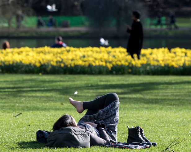 London is forecast up to 19C by The Met Office