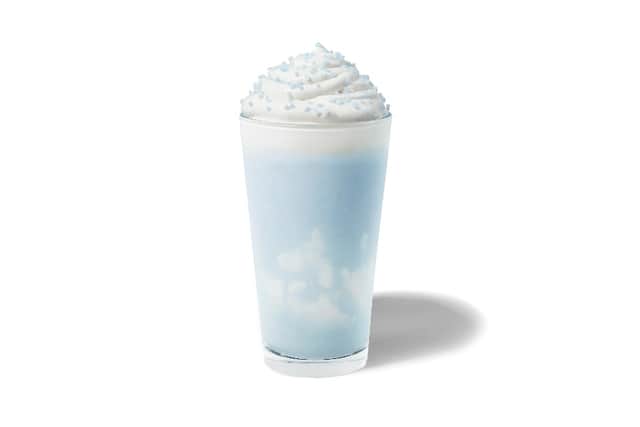 Starbucks has launched a new bright blue drink today - but its only available for a limited time