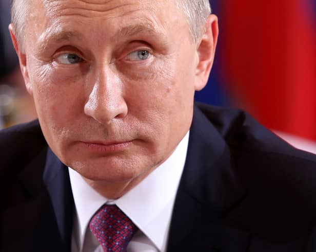 Russian president Vladimir Putin is undergoing chemotherapy treatment, according to top secret US documents leaked from the Pentagon - Credit: Getty Images