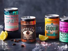 M&S has launched four new cocktail tinnies - just in time for the upcoming mini-heatwave. 