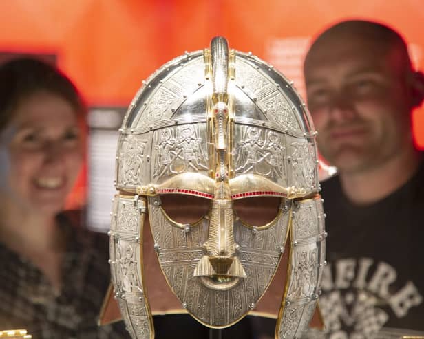 Replica of the Sutton Hoo helmet (photo: National Trust Images Phil Morley)