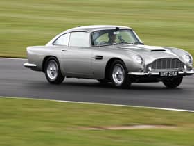 Silver Aston DB5 just like James Bond's car (photo: Getty Images)