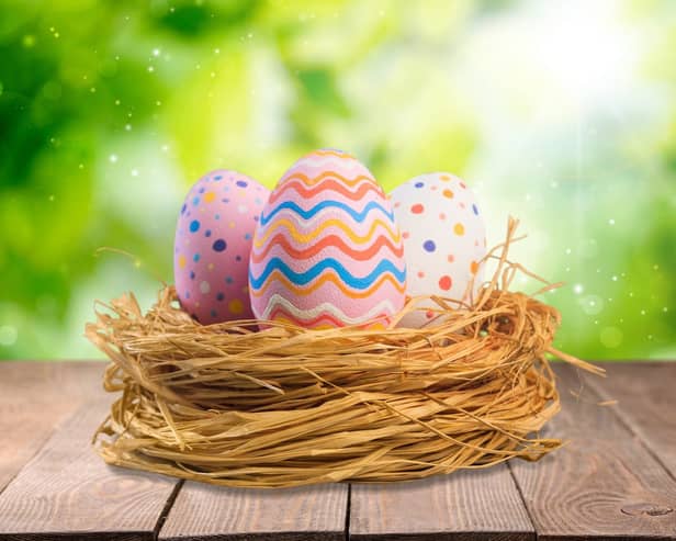 Green Easter with eco-friendly Easter eggs (photo: adobe)