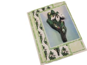 Finished snowdrop card