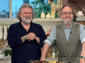 Dave Myers and Si King are fronting their new show The Hairy Bikers Go West 