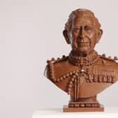 A bust of King Charles III made entirely from Celebrations chocolates is unveiled ahead of the Coronation. The sculpture, commissioned by the chocolate brand, took four weeks to create and weighs over 23kg – the equivalent of 2,875 individual Celebrations chocolates.