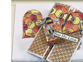 Honeycomb Heart card project