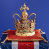 The impressive chocolate crown at Cadbury World