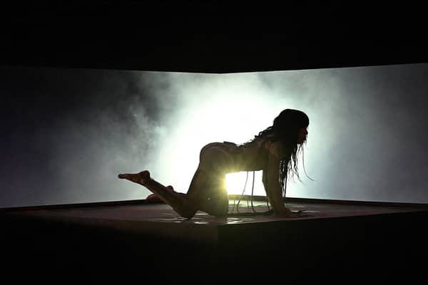 Singer Loreen representing Sweden performs during the first semi-final of the 2023 Eurovision Song contest at the M&S Bank Arena in Liverpool