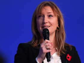 Allegra Stratton has resigned from her post as Boris Johnson's advisor after leaked footage showed her and her colleagues joking about an alleged Christmas party which took place in Downing Street during Covid restrictions. (Credit: Getty)