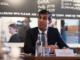 Rishi Sunak says young people should return to offices for the benefit of their careers (Photo by Stefan Rousseau-WPA Pool/Getty Images)
